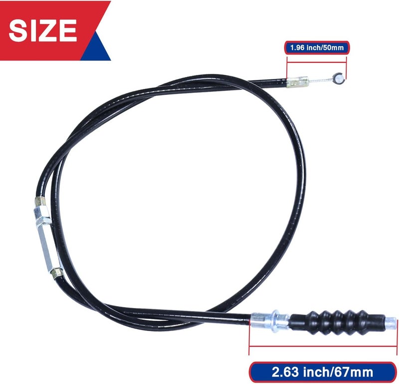 HOOUP 7/8" Dirt Bike Left Clutch Handle Lever and 39'' Clutch Cable for SSR110 SSR125 SSR140 Coolster M125 Apollo RFZ125 Tao Tao DB17 Baja Kayo Roketa Kinda Chinese Pit Dirt Bike Motorcycle Black - Image 5